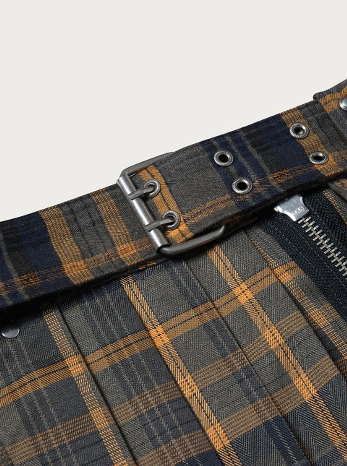 베이컨트 아카이브 BAJESS LAYERED SKIRT BELT CHEC 상품이미지3