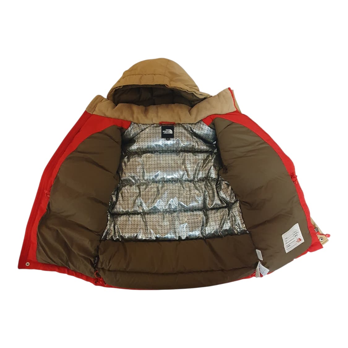 노스페이스 키즈 배색 구스다운 패딩 130 상품이미지3