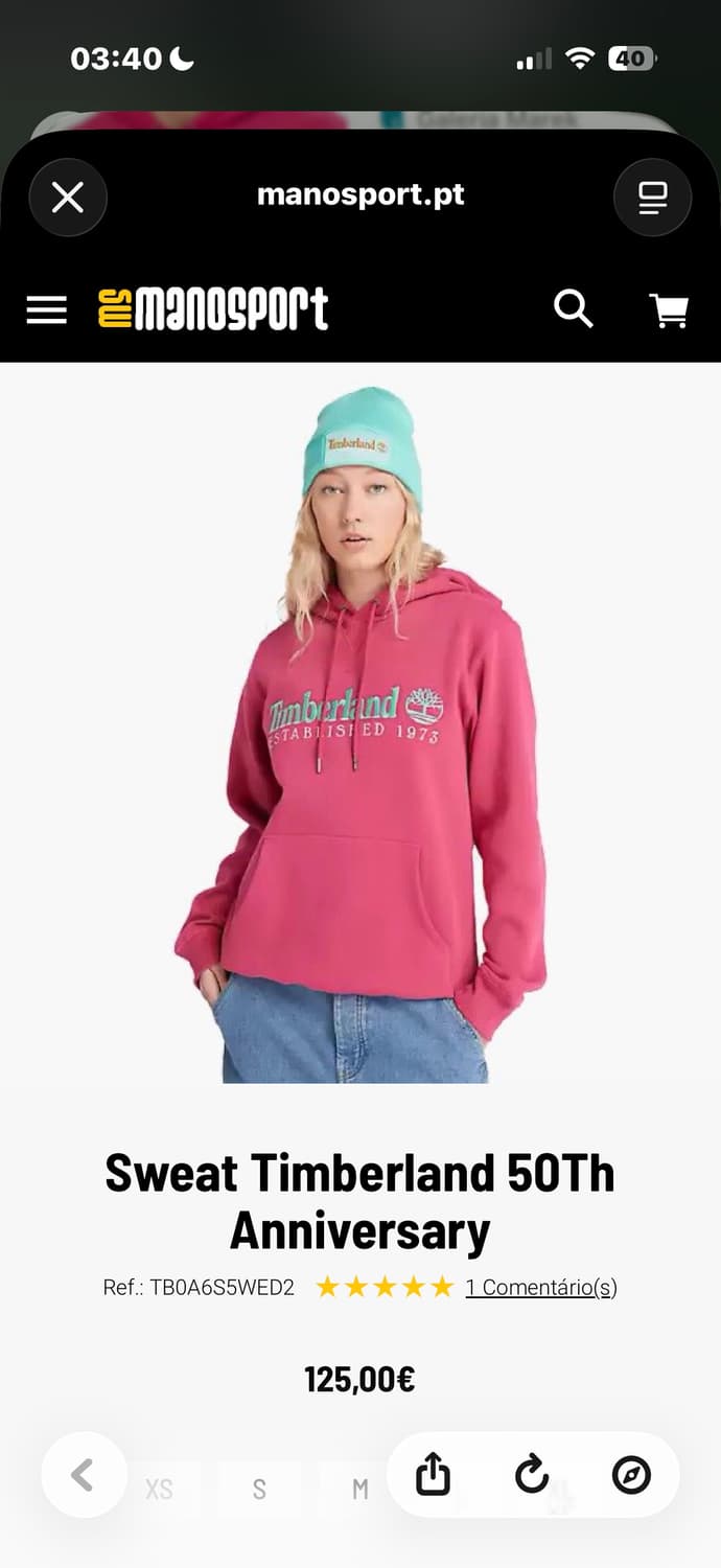 Timberland 50th logo hoodie 상품이미지2