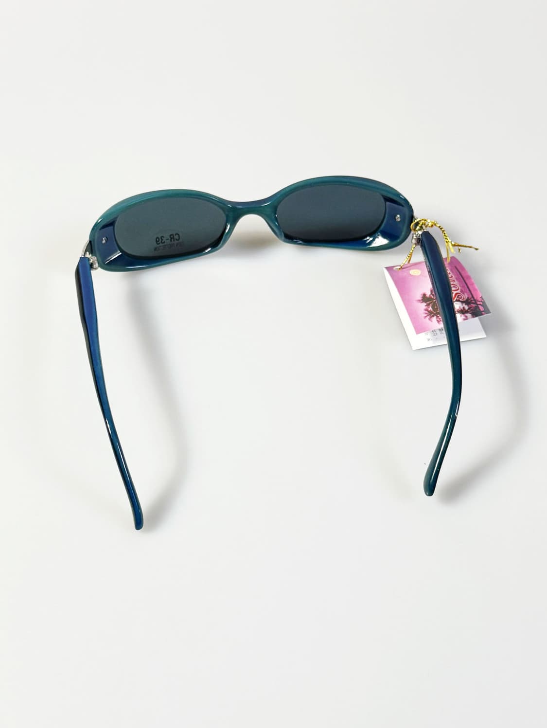 90s SOLAR 블랙 오벌 프레임 빈티지 선글라스 상품이미지6