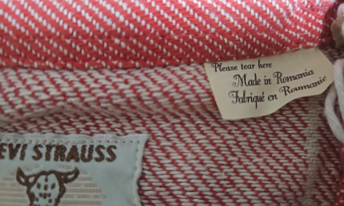 리바이스 LVC 1950'S 숏혼 셔츠 롱보드 레드 S 상품이미지7