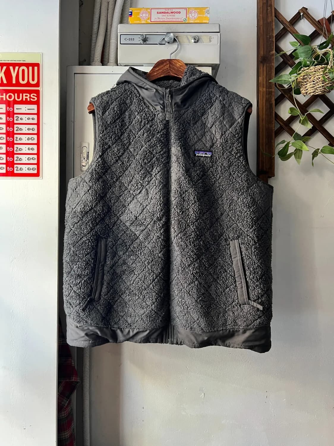 [M]파타고니아 Rhythm 리듬 그레이 플리스 리버시블 베스트 상품이미지1