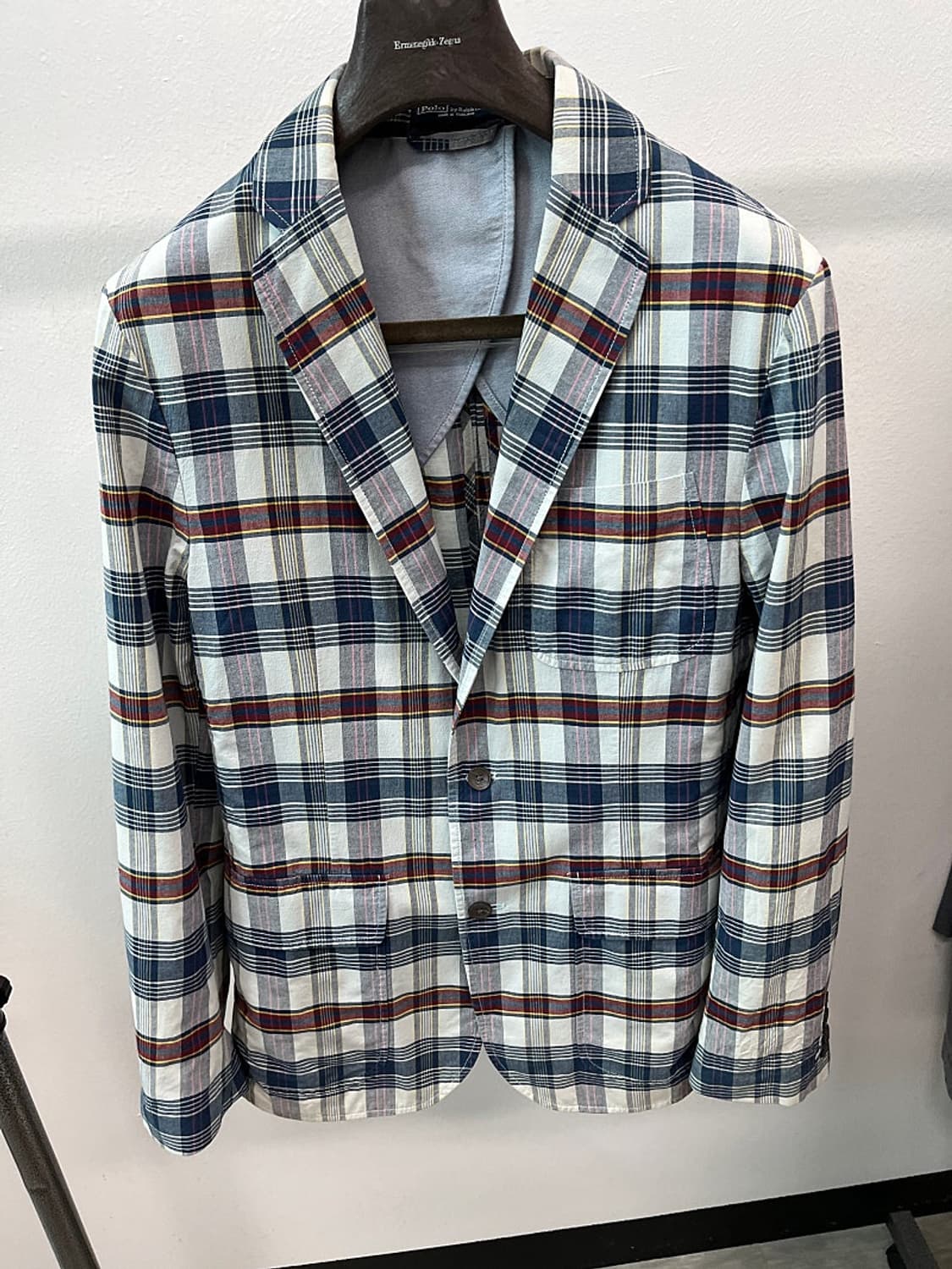 105) 폴로 코튼 체크자켓  상품이미지2