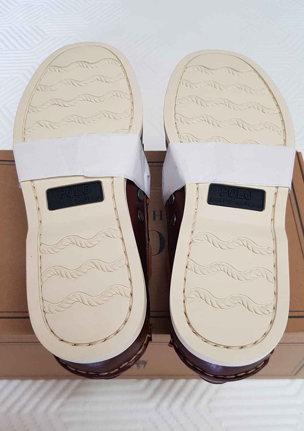 [9.5D] 폴로 머튼 레더 보트 슈즈 팝니다. 상품이미지5