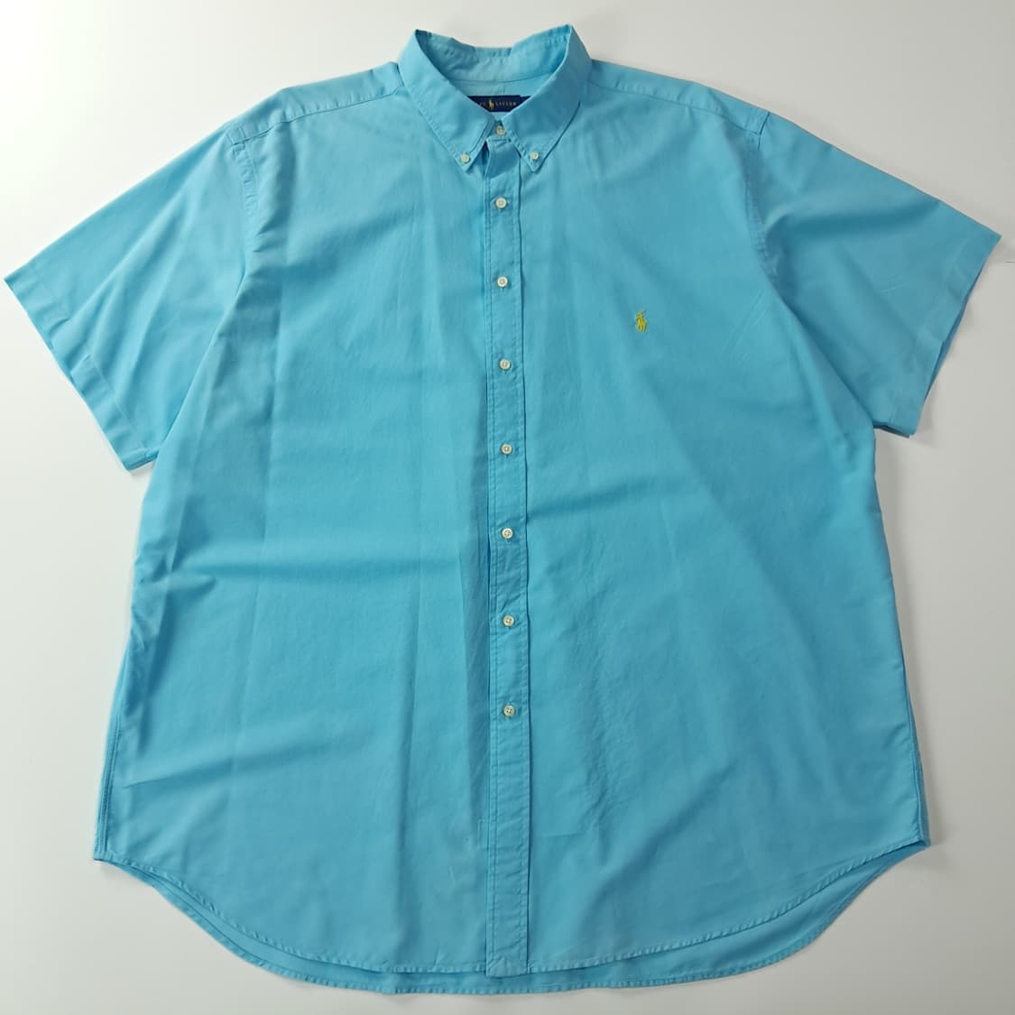 CK229 3XLT 폴로 00s 터콰이즈블루 버튼다운 반팔 셔츠 남방 상품이미지1