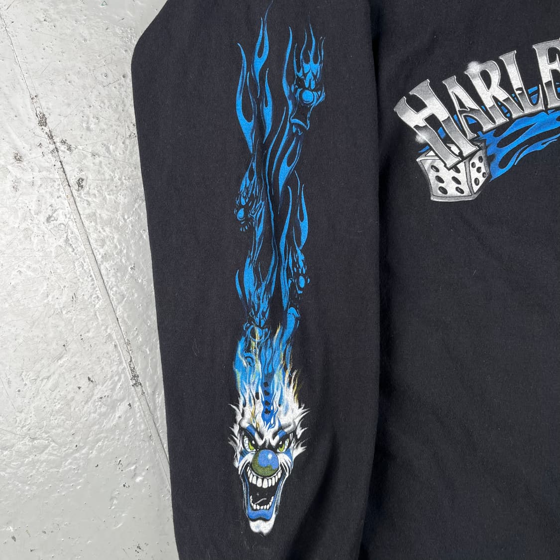 빈티지 할리데이비슨 클로운 플레임 롱슬리브 상품이미지7