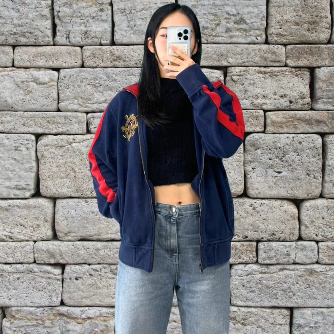 폴로 집업 니트 상품이미지1