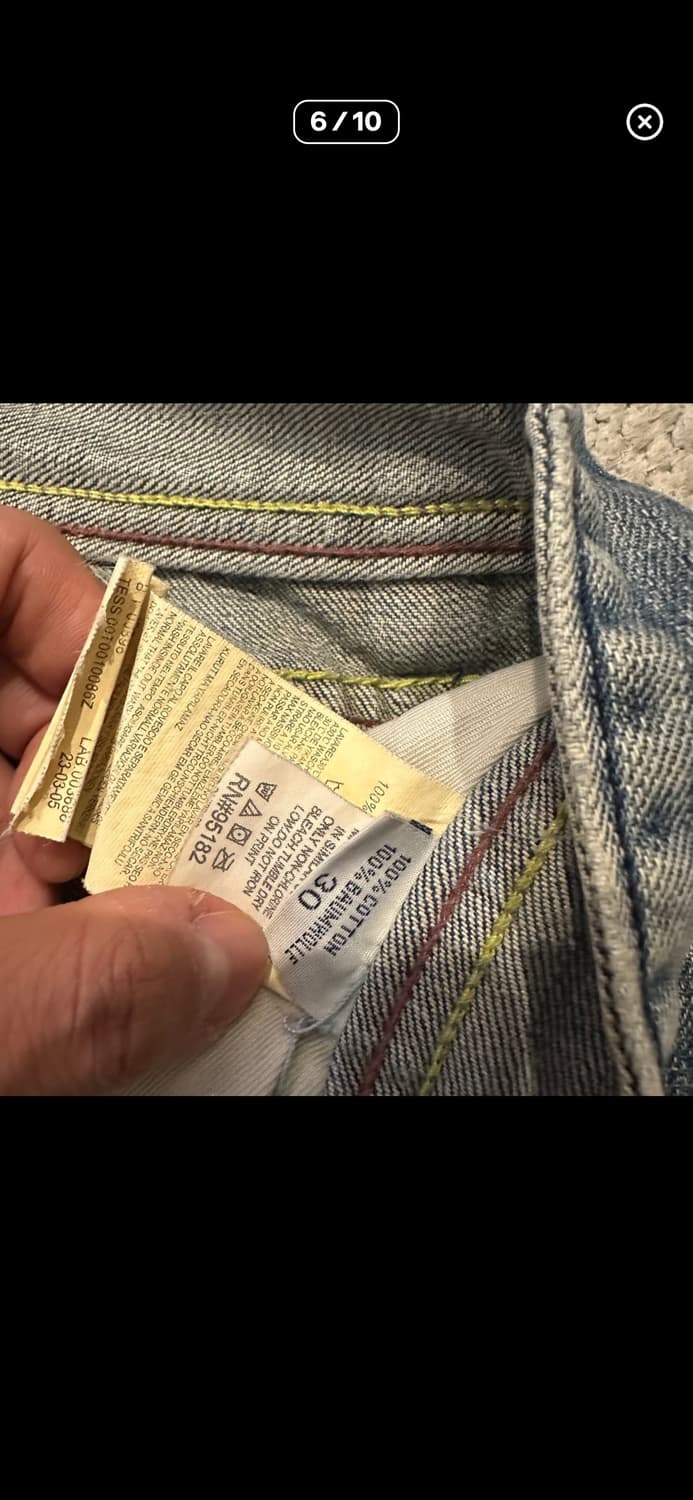 디젤 00s 아카이브라인 데님 팬츠 상품이미지6