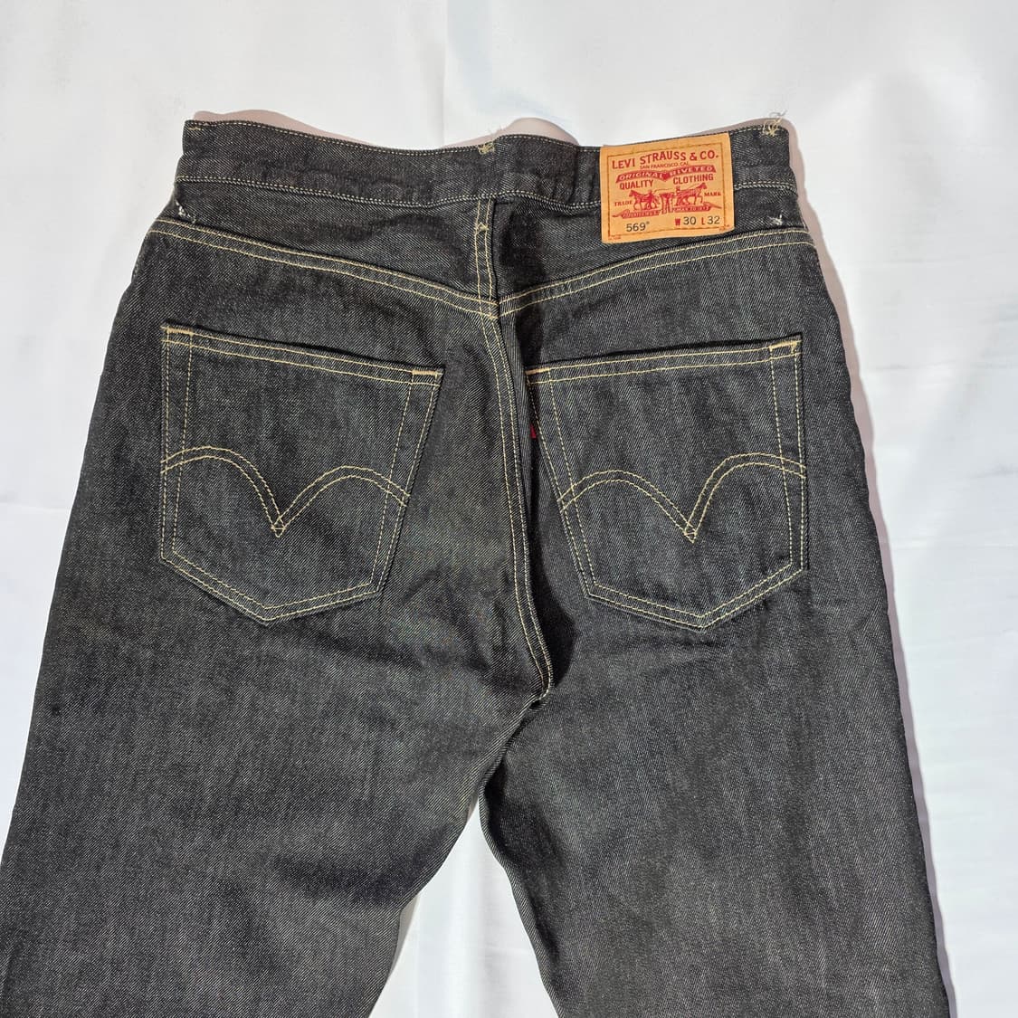 [W30L32]00s 리바이스 569 루즈스트레이트핏 블랙 데님팬츠 상품이미지8