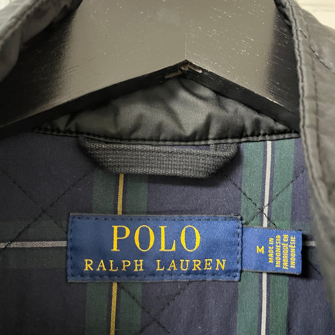 폴로 랄프로렌 퀄팅 자켓 블랙 M 상품이미지4