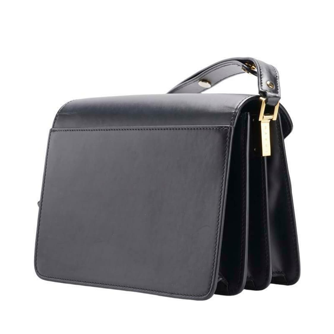 (중고) 마르니 블랙 카프스킨 트렁크 미듐 숄더백 상품이미지2