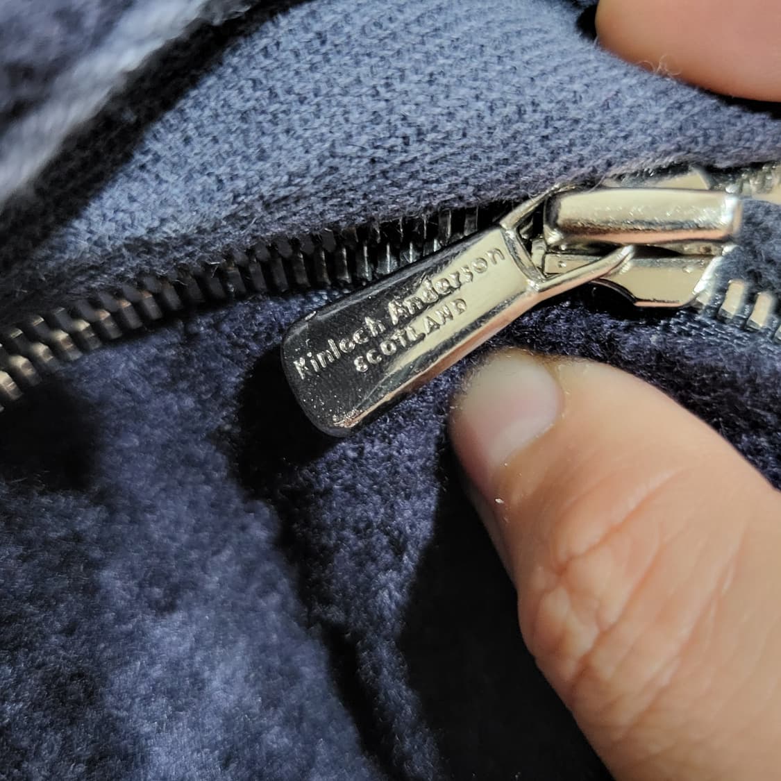 킨록 앤더슨 패딩 니트 집업 자켓 네이비 (77) 상품이미지8