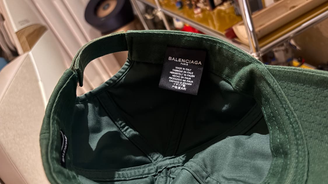 발렌시아가 bb 그린 로고 볼캡 상품이미지2