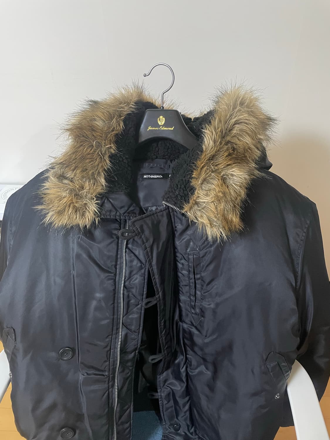 낫포너드 야상 봄버 자켓 블랙 상품이미지1