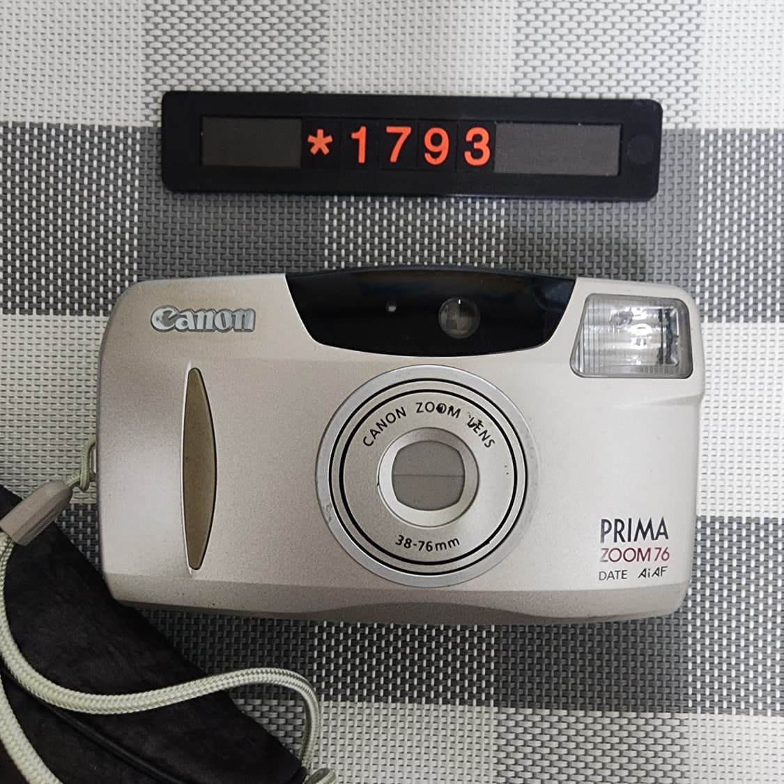캐논 프리마 줌 76 데이터백 필름카메라 파우치포함 상품이미지1