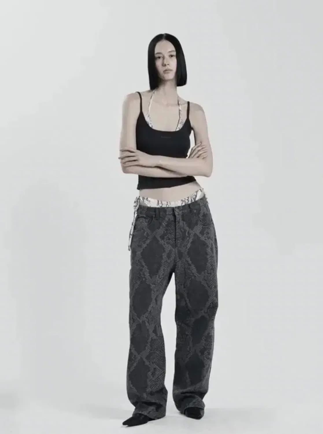 오도어 파이톤 팬츠 2사이즈 상품이미지4