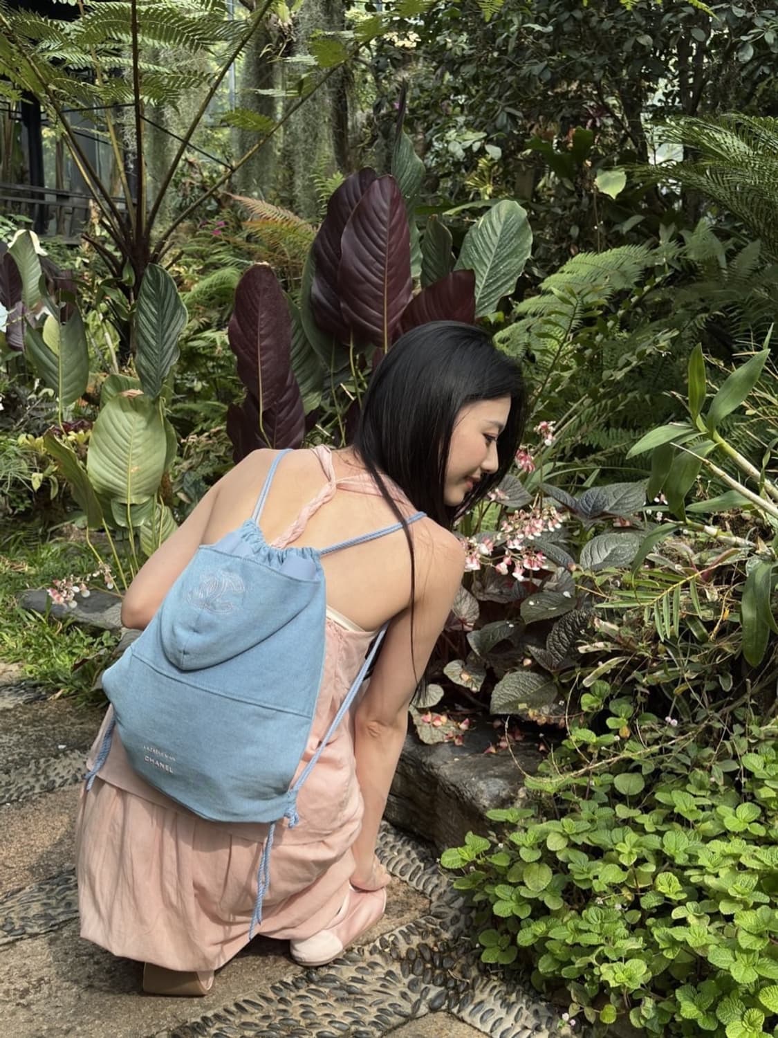 샤넬뷰티  데님컬렉션 드로스트링 복조리형 백팩 상품이미지4