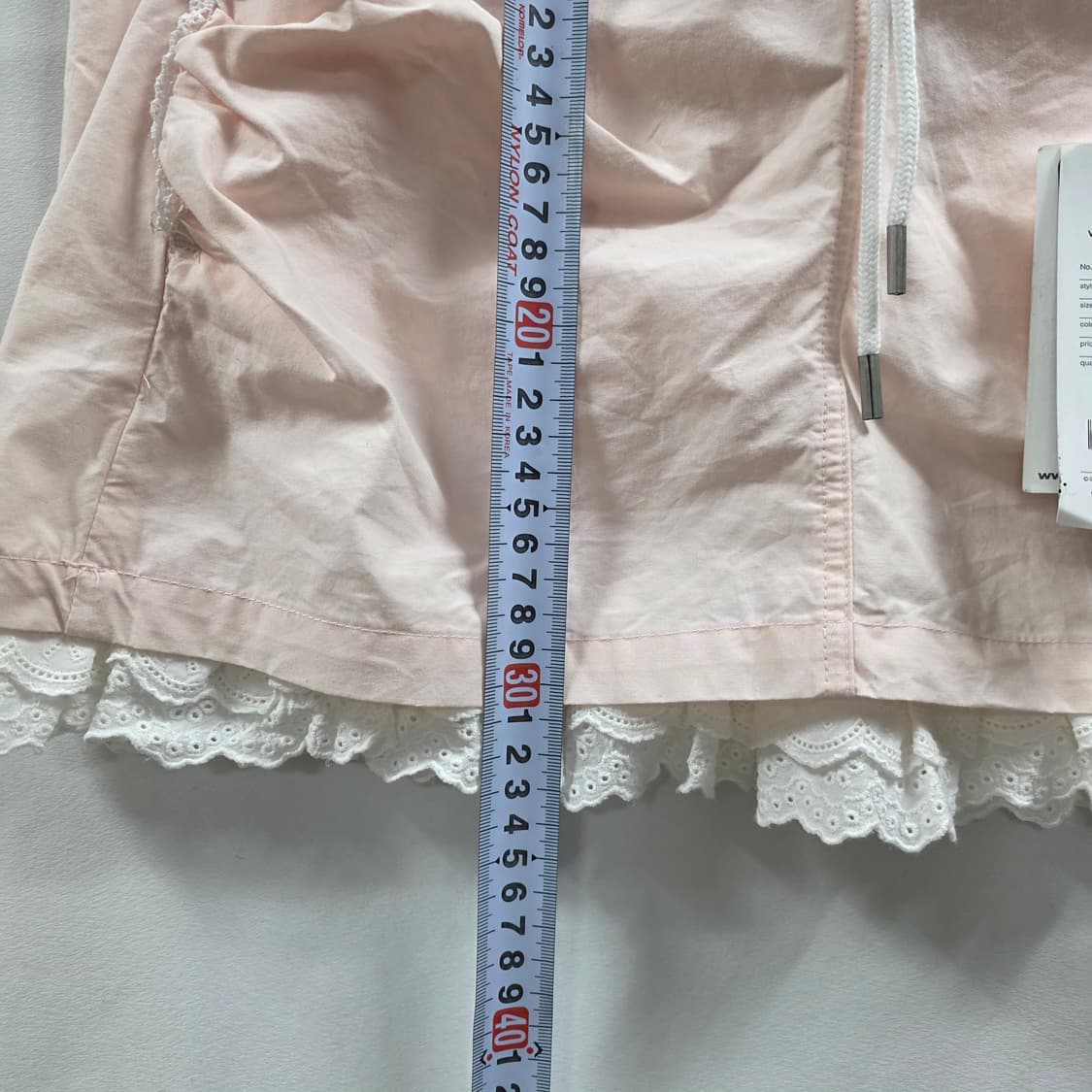 1153 스컬프터 정품 연핑크 레이스 미니스커트 M 새상품 상품이미지4