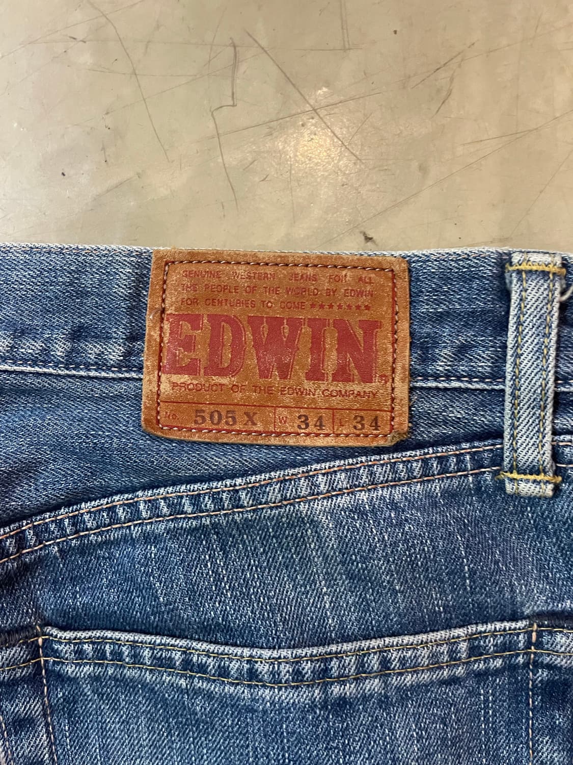 에드윈 made in japan 셀비지 데님 505x 34x34 상품이미지8