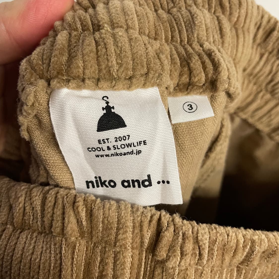 니코앤드 코듀로이 밴딩 와이드 팬츠 상품이미지9