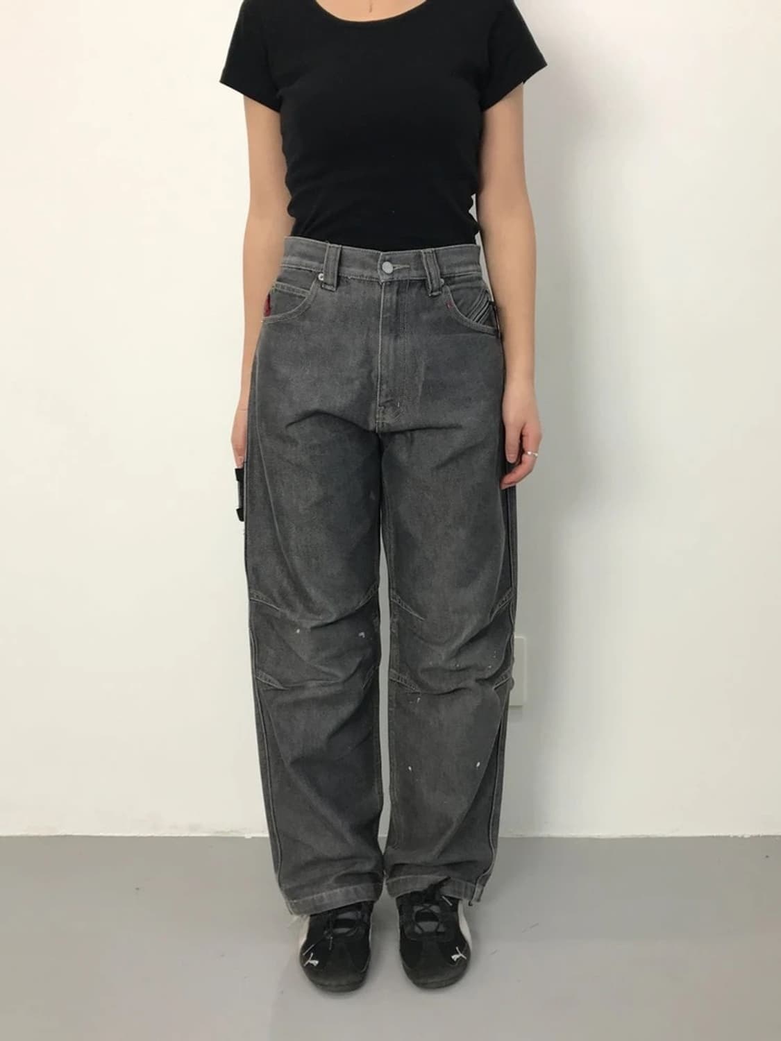 PJS SURF Patch Detail Denim Pants 상품이미지2