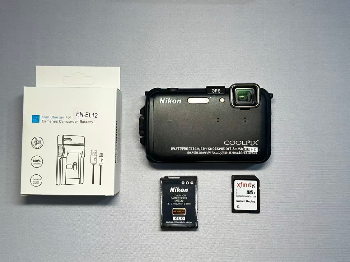 니콘 쿨픽스 aw100 블랙 빈티지 디카 상품이미지7