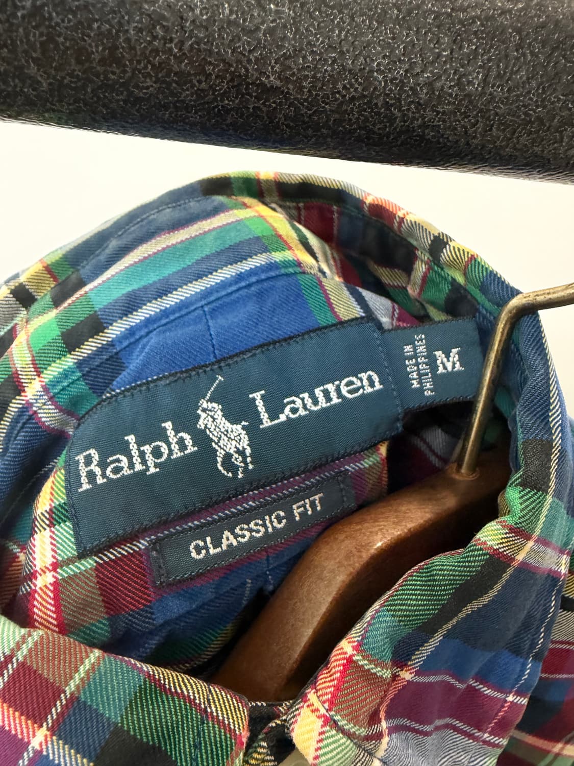 (M) 폴로 랄프로렌 버튼다운 레드포니 체크 셔츠 상품이미지5