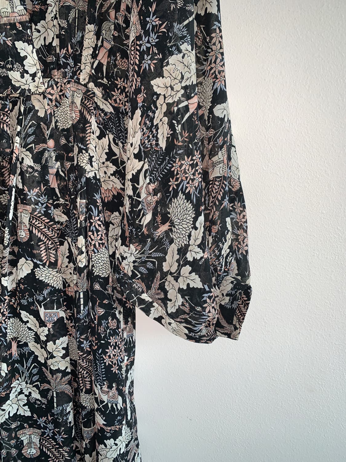 Bohemian tie v neck dress 상품이미지5