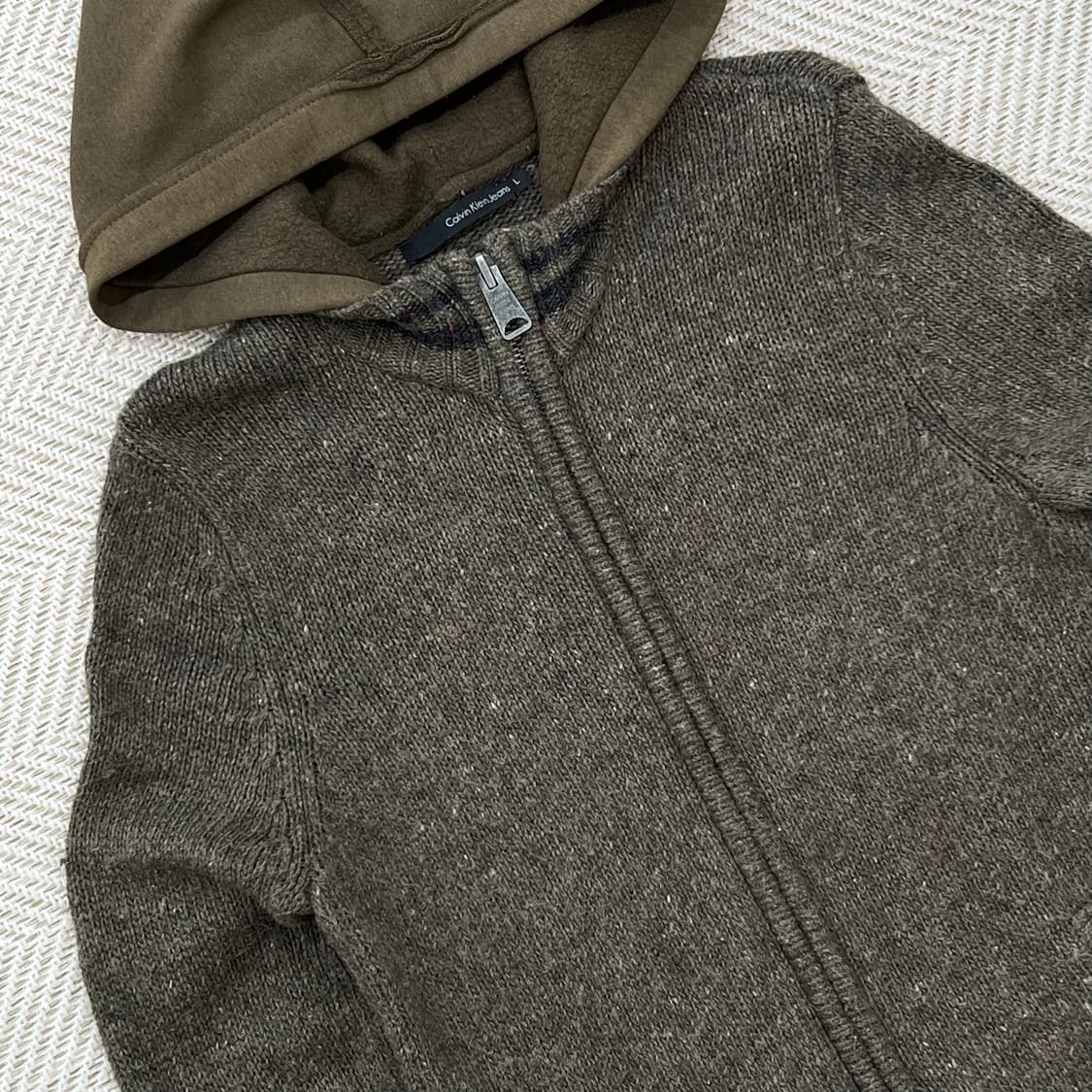 캘빈클라인진스 니트 후드집업 r2868 상품이미지3