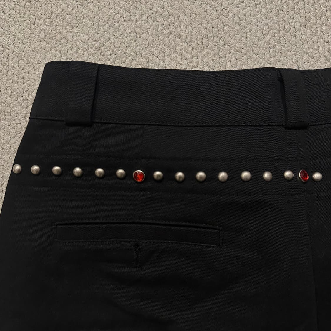 잼스톤 스터드 블랙 팬츠 상품이미지10