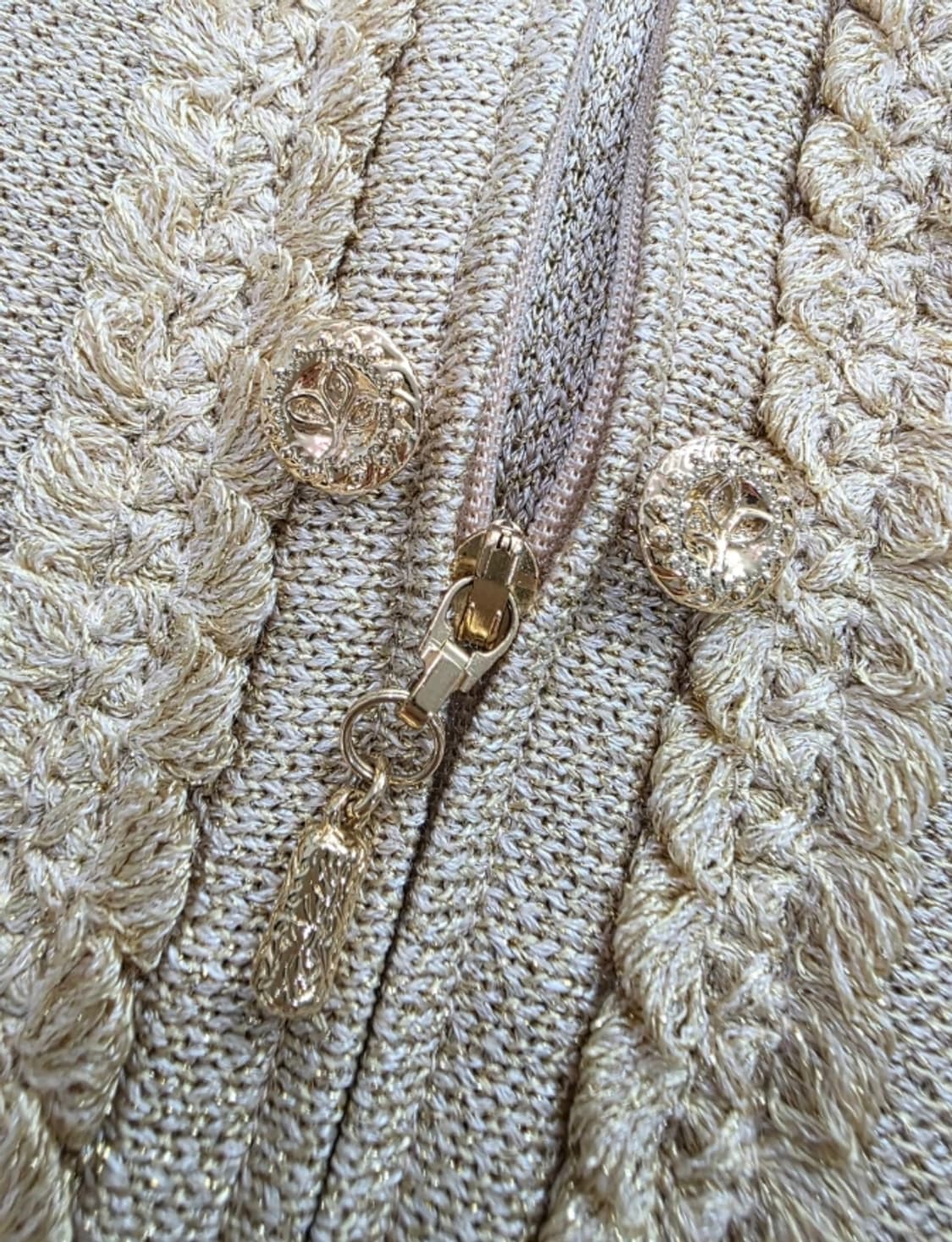 ST. JOHN 세인트존 골드 트위드 자켓 ~55반 상품이미지6