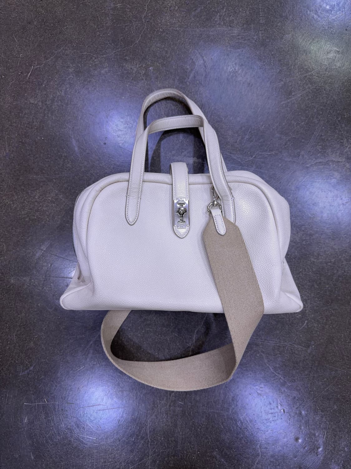 분크 토크 토트백 화이트 S 스트랩 상품이미지1