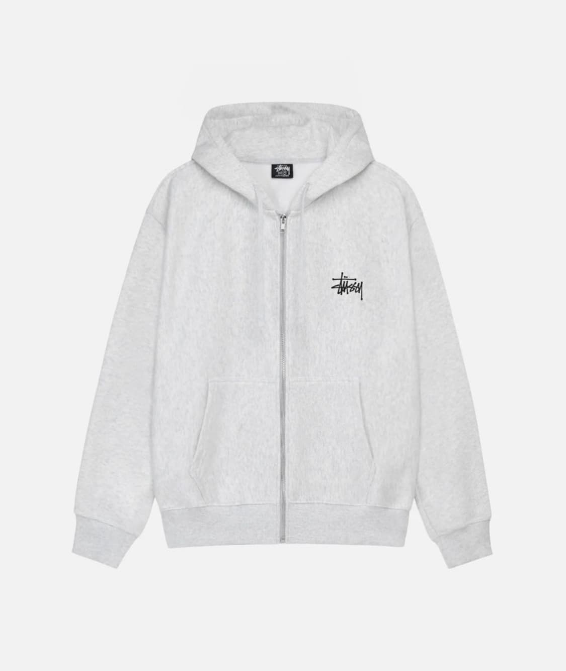 스투시 베이직 후드집업 라이트 그레이 상품이미지1