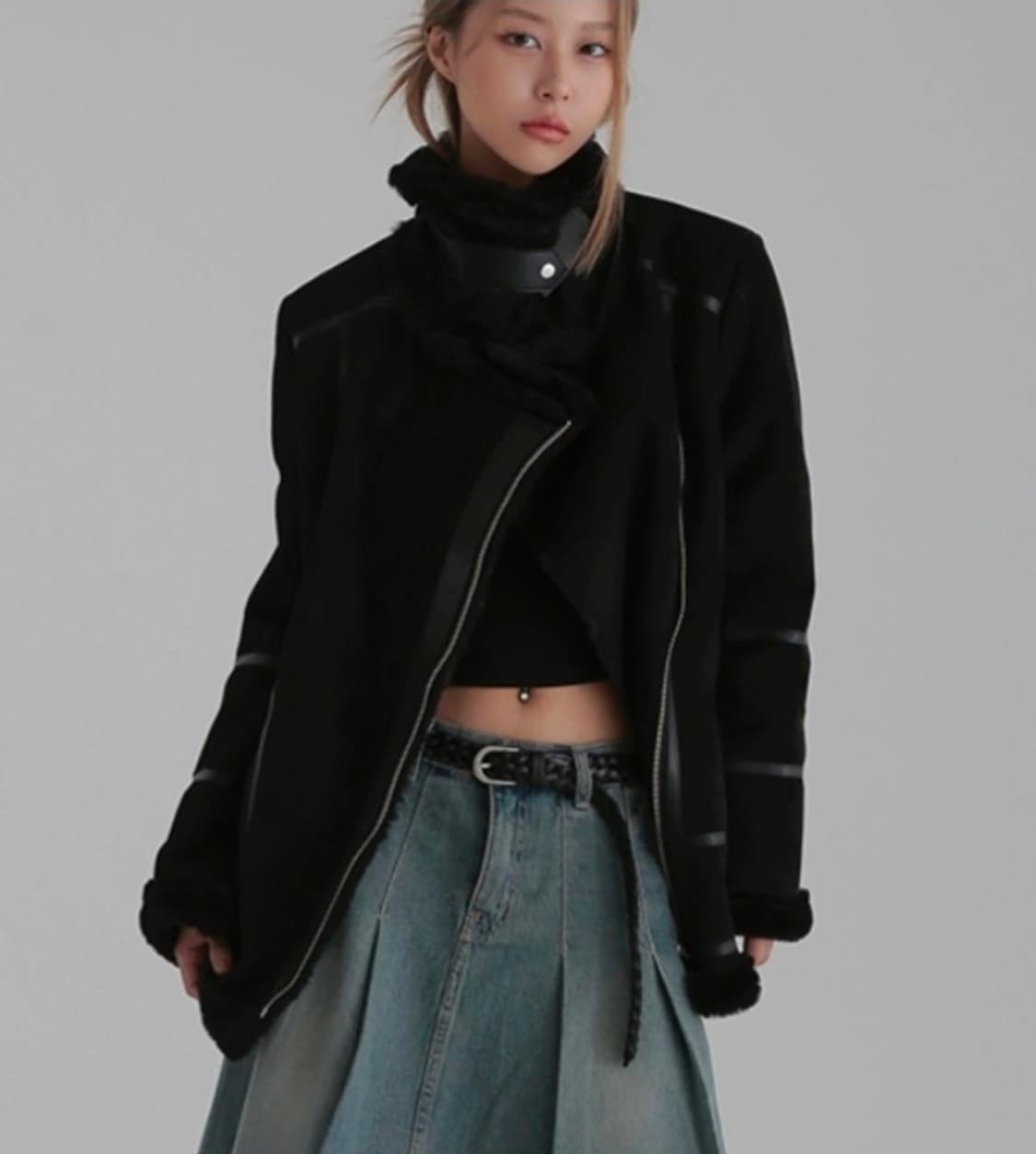 무신사 스웨이드 무스탕 상품이미지1