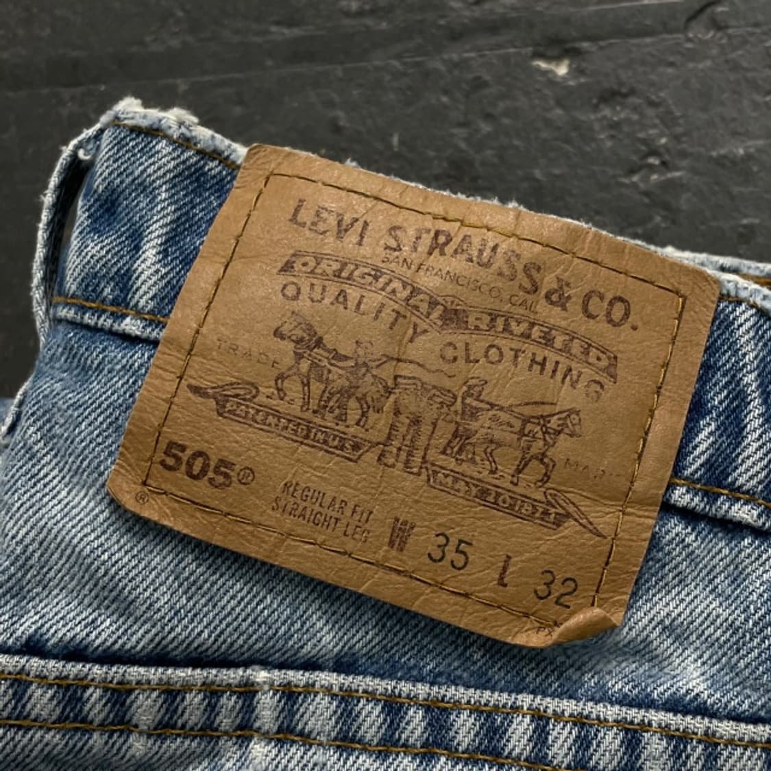 35 리바이스 505 리메이크 그런지 데님팬츠  상품이미지5