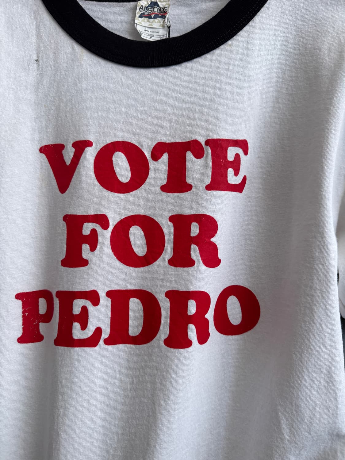 [S]USA 빈티지 VOTE FOR PEDRO 링거 티셔츠 상품이미지5