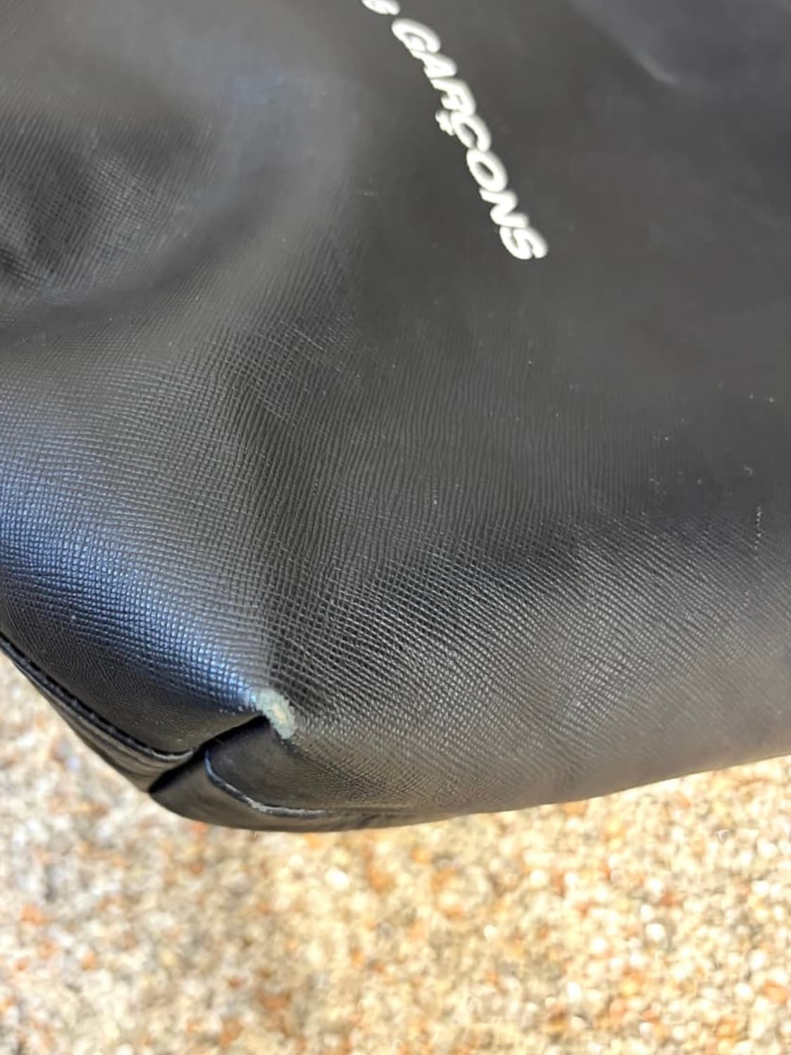 꼼데가르송 레더 토트백 상품이미지5