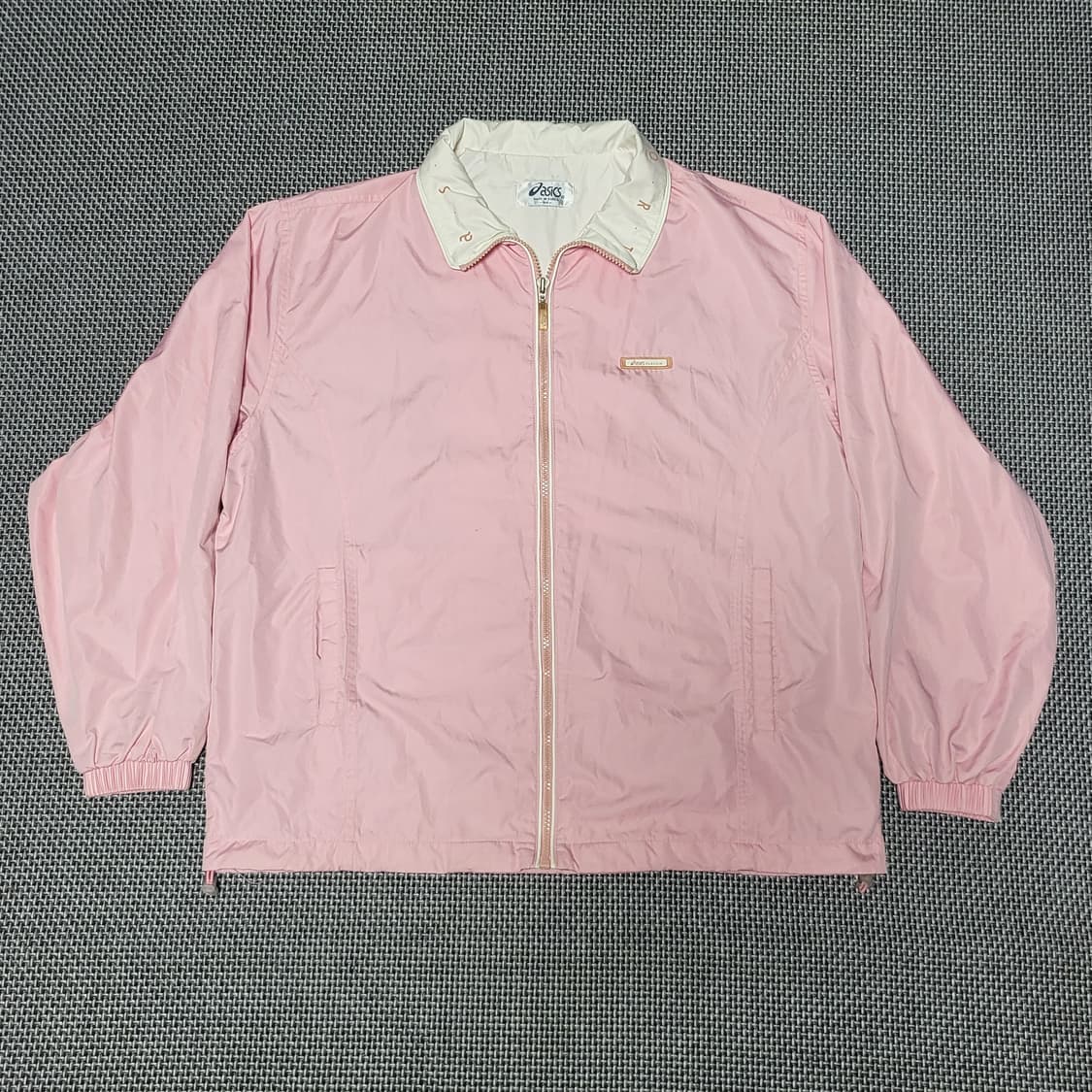 아식스 올드스쿨 바람막이 자켓 화이트/핑크 (100) 상품이미지1