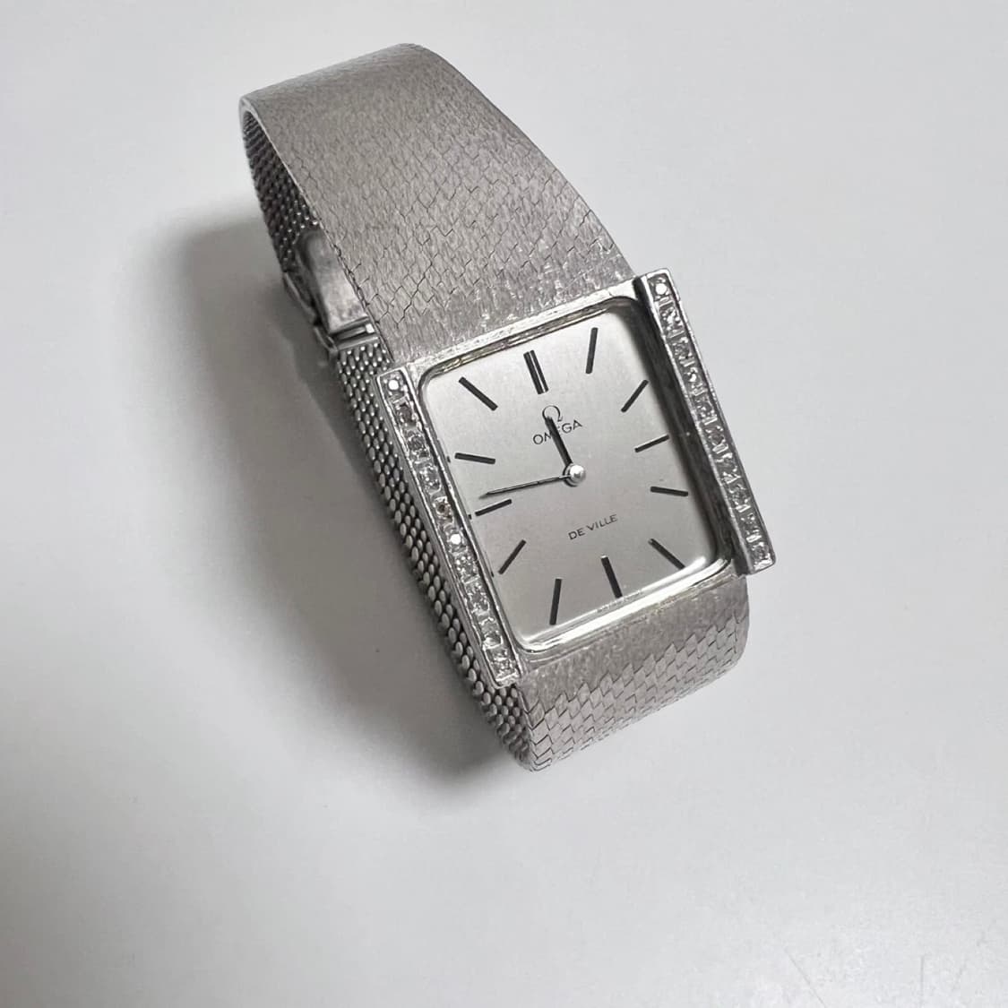 오메가 드빌 빈티지 시계 다이아몬드 베젤 실버 상품이미지1