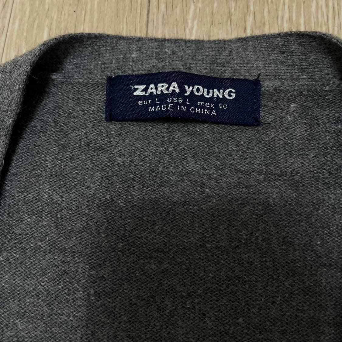 ZARA YOUNG 모직 자카드 니트 가디건 L/100 상품이미지5