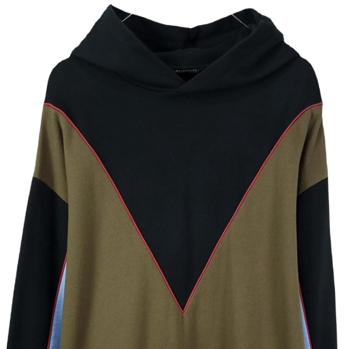 [메트로시티] 멀티 컬러 블럭 배색 오버핏 후드티 M18963 상품이미지4