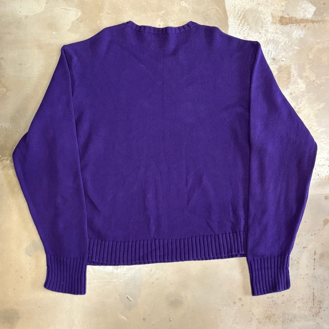 XXL 폴로랄프로렌 퍼플 코튼 니트 상품이미지3