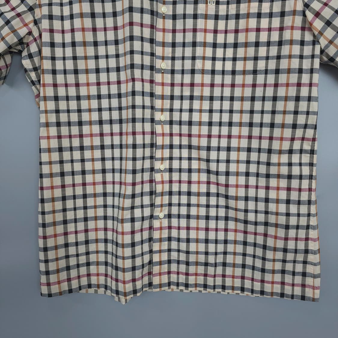 DAKS 체크 반팔셔츠 105 상품이미지4