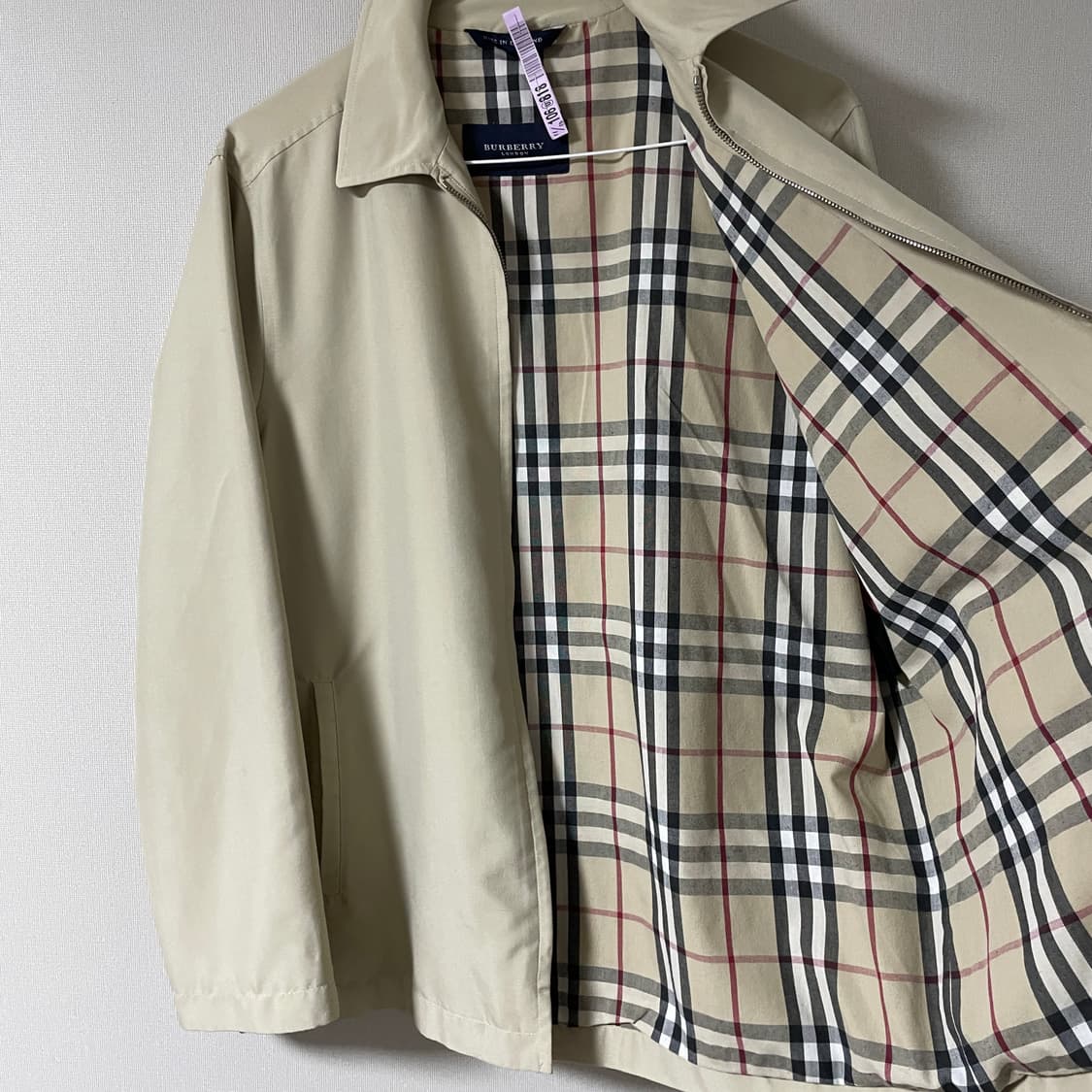 버버리 남성 간절기 블루종 점퍼 (95) 상품이미지7