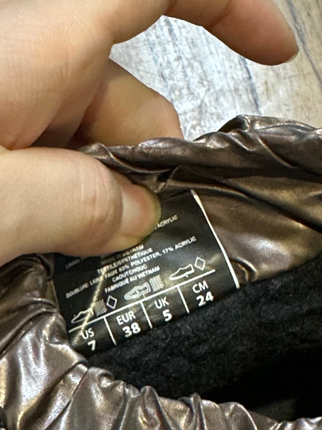 파잘 갤럭시 패딩 부츠 브론즈 240mm 상품이미지8