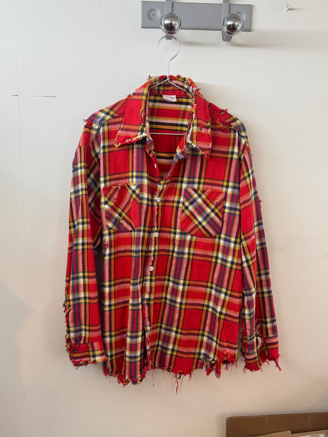 80s big mac flannel button up shirt 상품이미지1