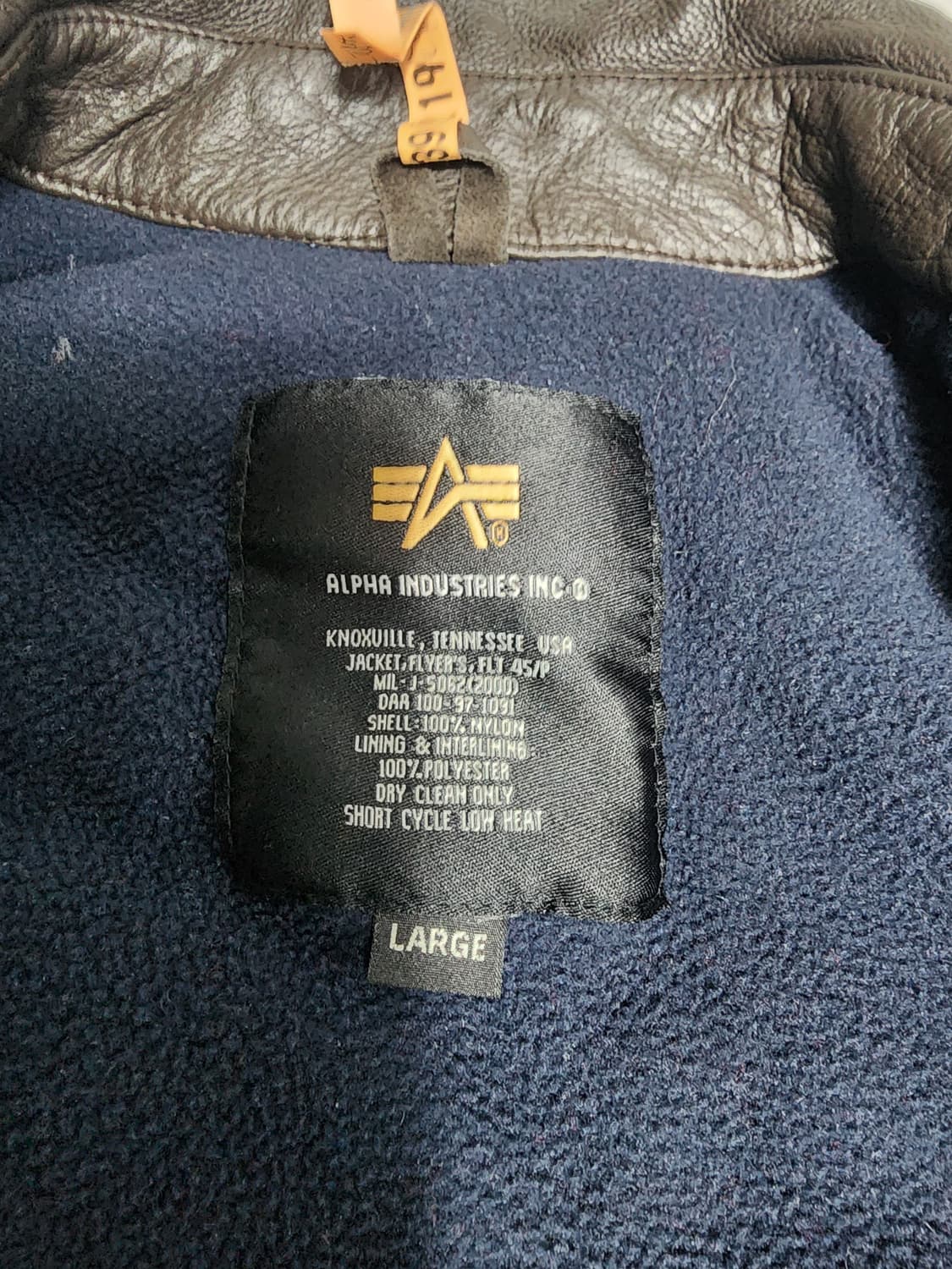 알파인더스트리 cwu 45 MA-1 블루종 항공 점퍼 상품이미지3