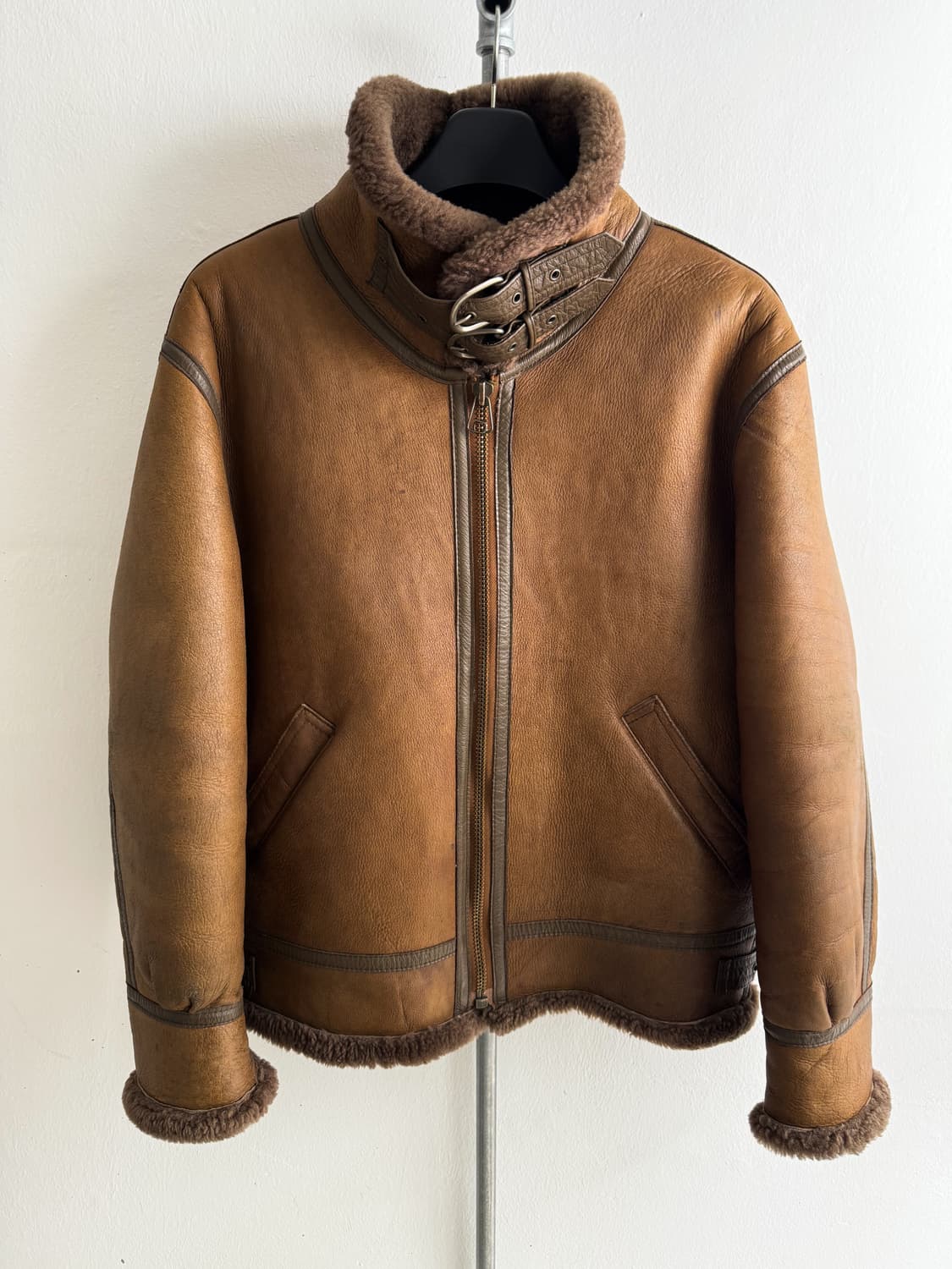 Vintage Sheepskin B-3 Leather Jacket 상품이미지3