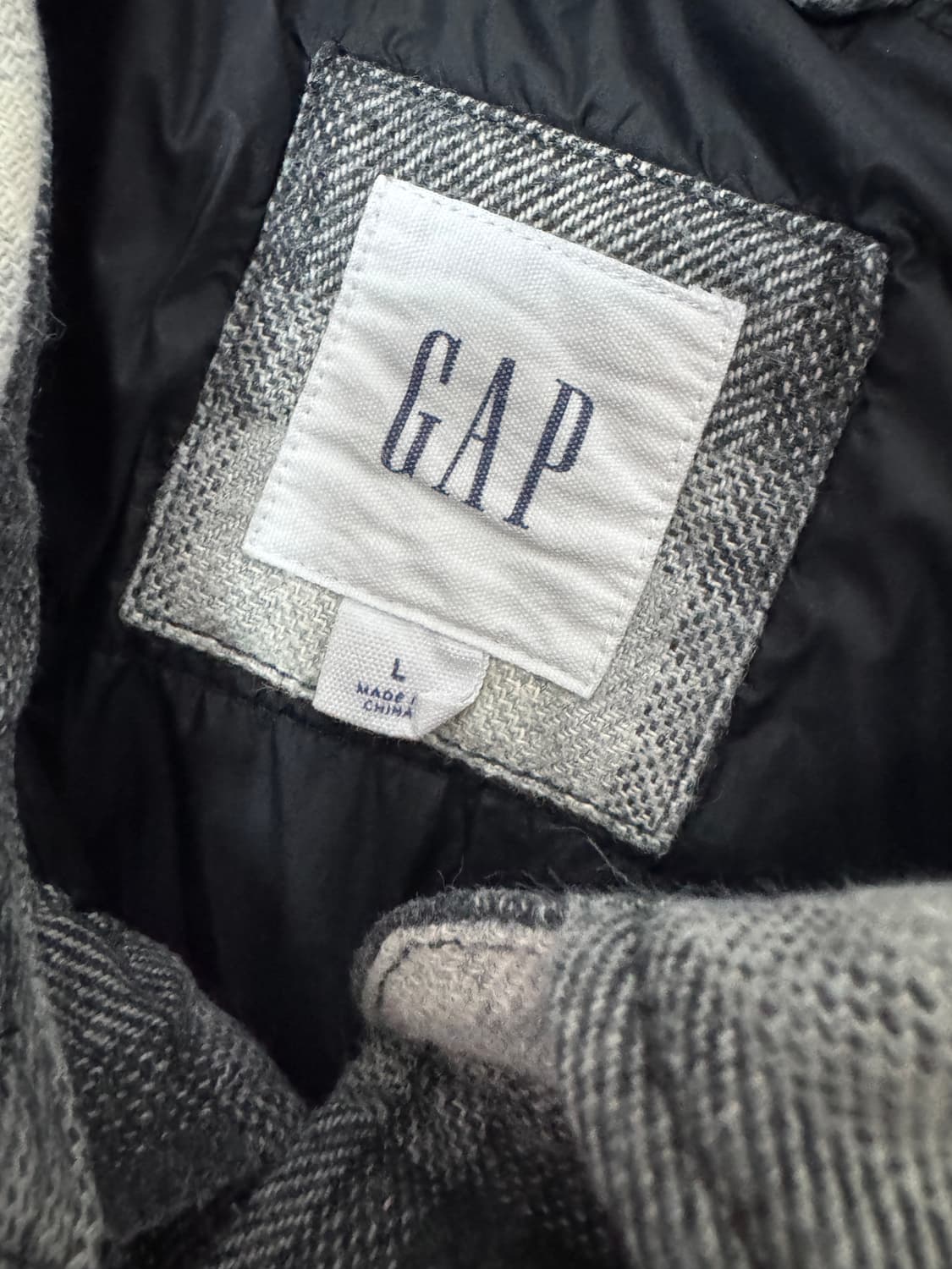 GAP 갭 타단체크 투 포켓 셔츠자켓 L 상품이미지3