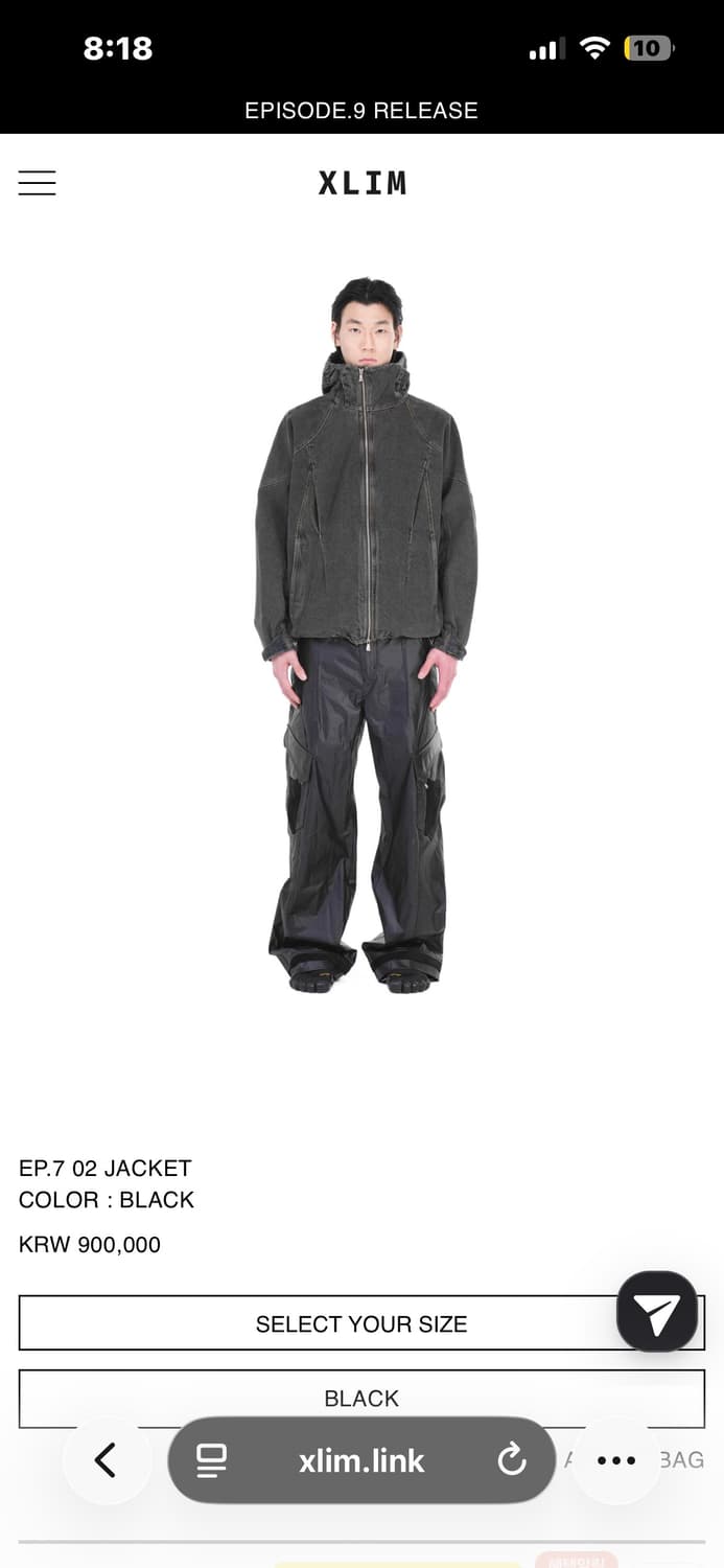 XLIM EP.7 02 JACKET COLOR : BLACK 상품이미지3